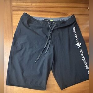 Quiksilver Black Men’s Boardshorts with Side Logo